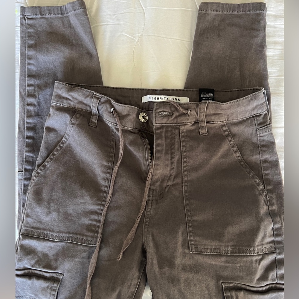 Grey Cargo Pants